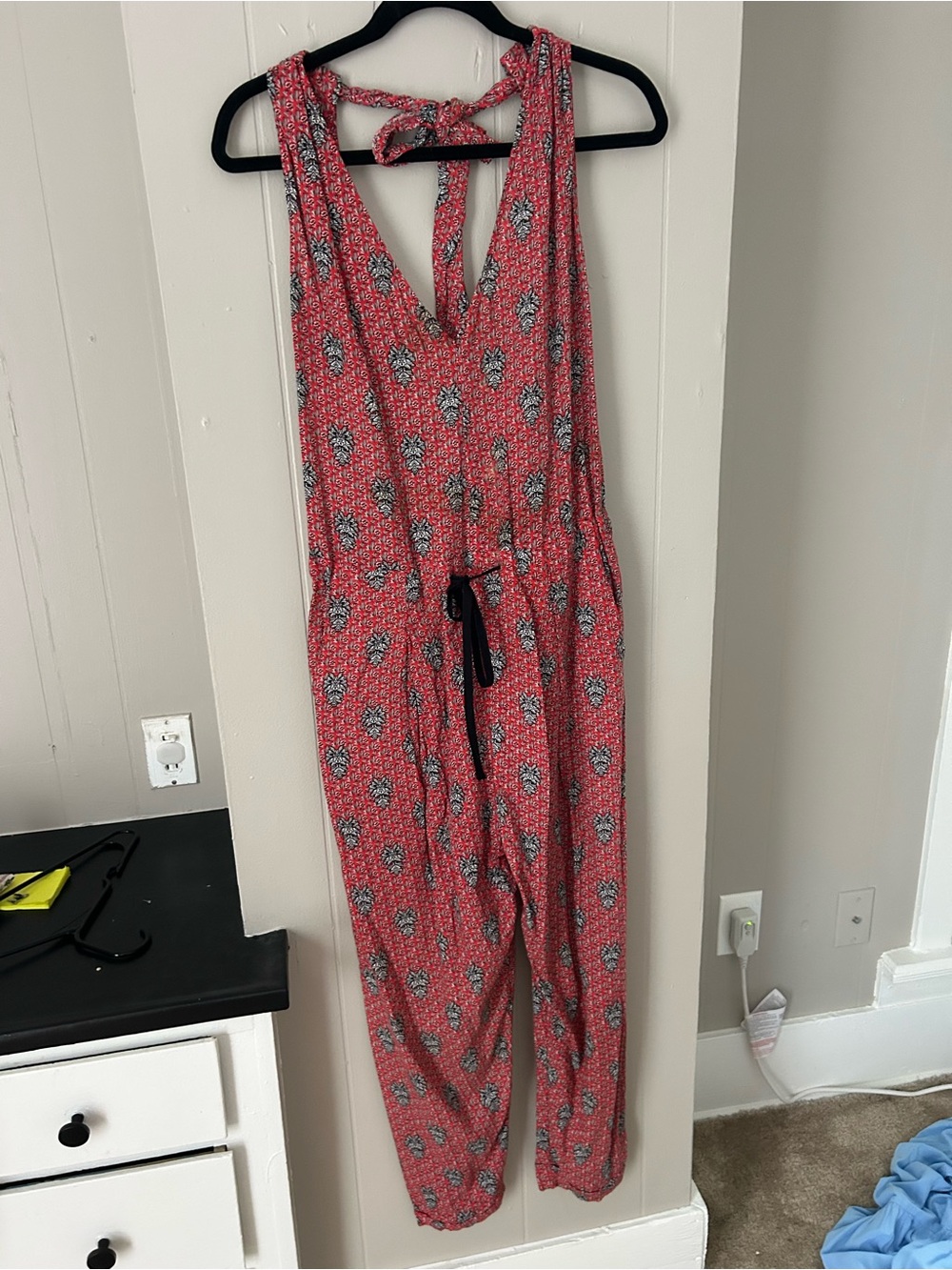 Zara Pink Floral Tie-Back Jumpsuit